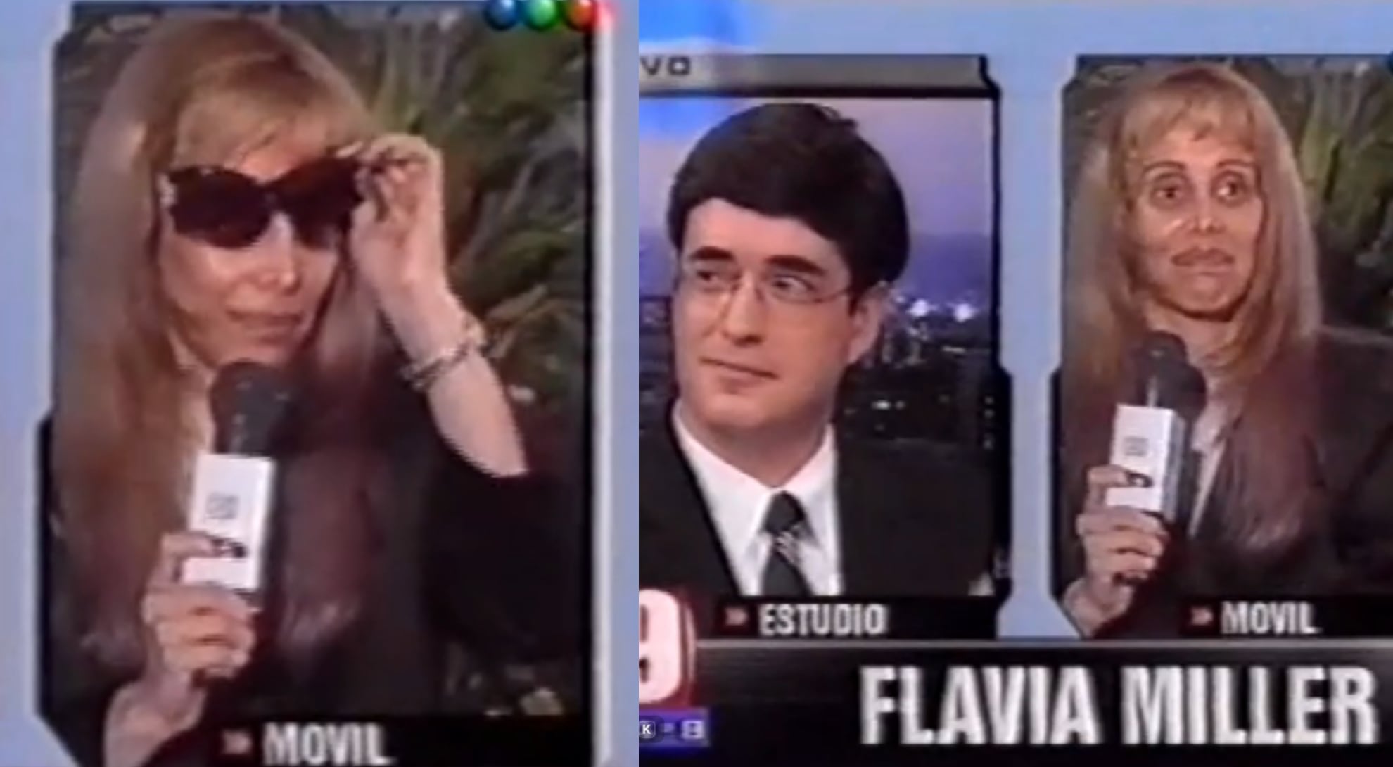 El recordado momento de Flavia Miller en el Memoria, el recordado programa de Chiche Gelblung (Memoria, Telefe)