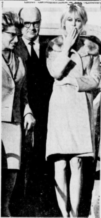 La actriz francesa llegó al