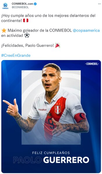 Redes sociales Conmebol