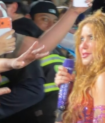 La reacción de Shakira al