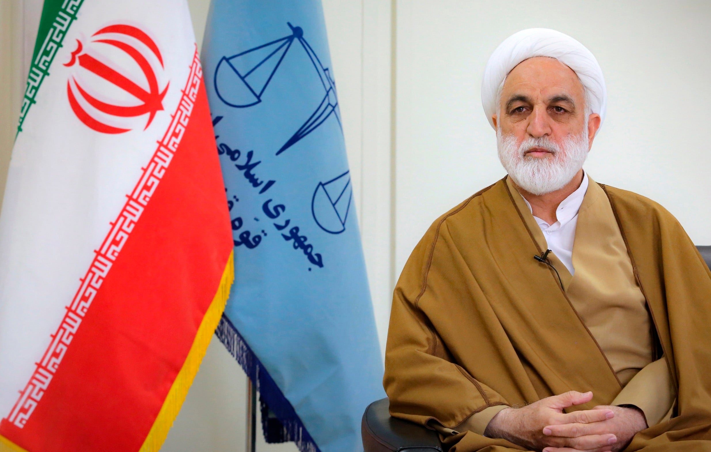 El veterano jurista y clérigo conservador Gholamhosein Mohseni Ejei (EFE/EPA/LEADER OFFICE HANDOUT)