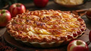 El pie de manzana sin