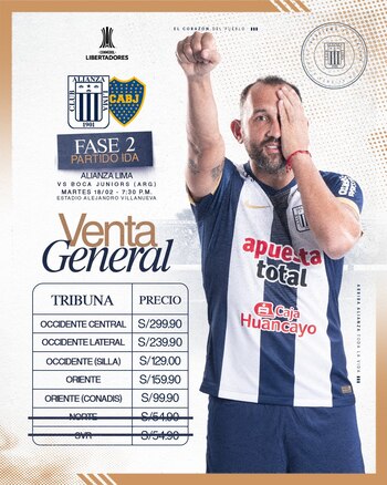 Entradas disponibles para Alianza Lima