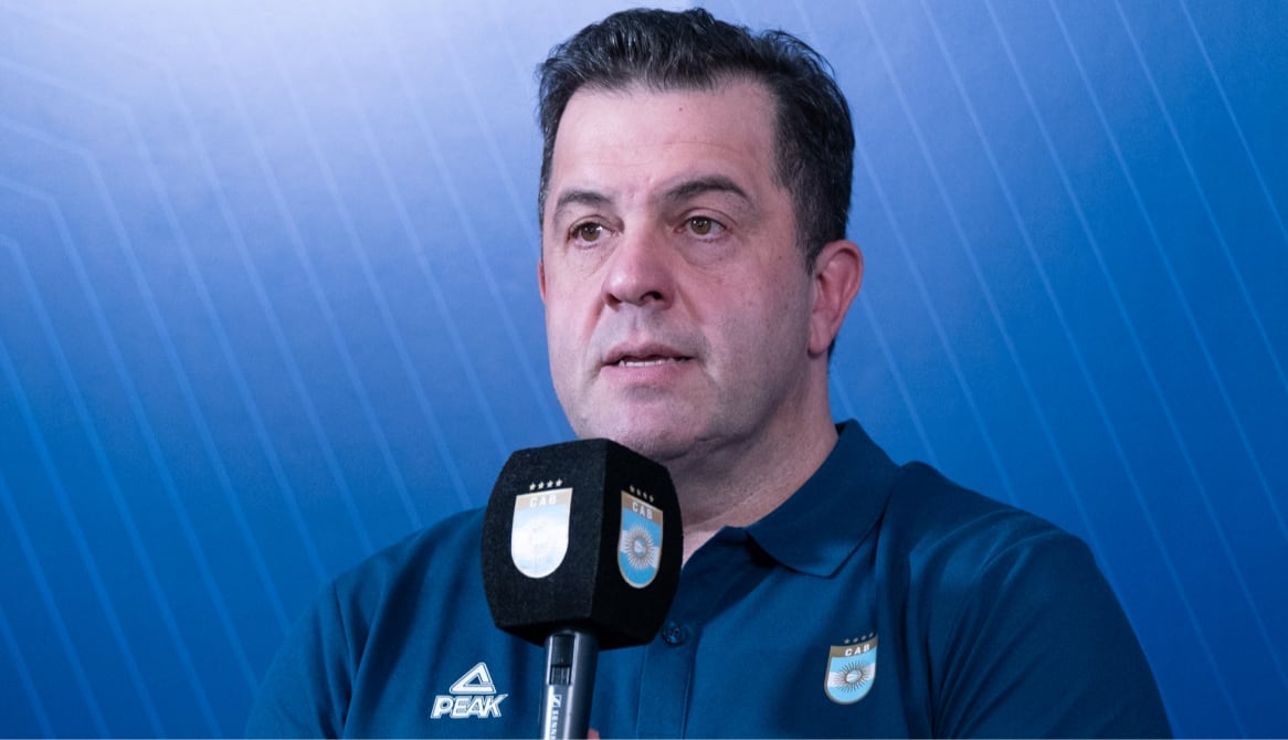 Cristian Santander se desempeña como coordinador de Selecciones Formativas en la Confederación Argentina de Básquet (Foto: Prensa CAB)