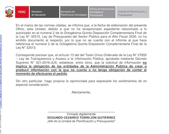 La ausencia de datos oficiales