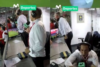 Diego Rebagliati y Gino Bonatti: emotiva celebración tras gol de Edison Flores en Perú vs Ecuador por Eliminatorias.