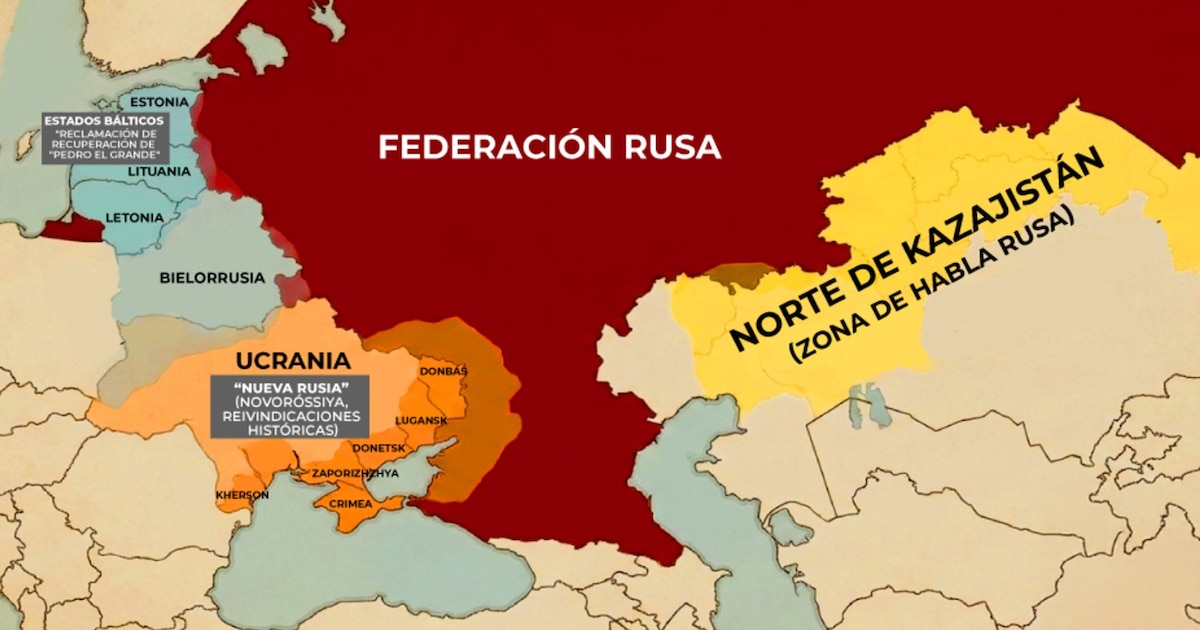 Putin busca "recuperar" territorios históricos de Rusia, amenazando la seguridad de Europa