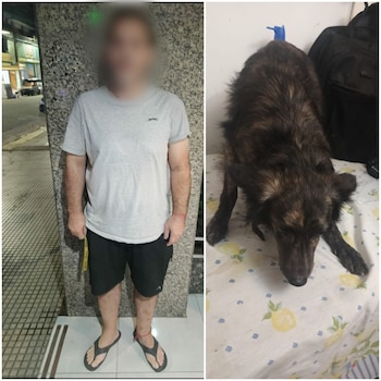 hombre maltrato a su perro en palermo