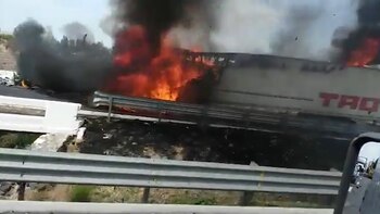 Narco bloqueos en Celaya (Foto: