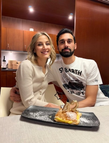 Álvaro Arbeloa y Carlota Ruíz