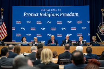 Mike Pence y Donald Trump participaron del "Proyecto por la Libertad de la Religión"