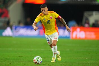 James Rodríguez ya había destacado en Estados Unidos, con el tercer puesto en la Copa América Centenario 2016, y subcampeón y mejor jugador de la Copa América 2024 - crédito Julio Cortez/AP