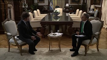 Javier Milei entrevistado por Luis