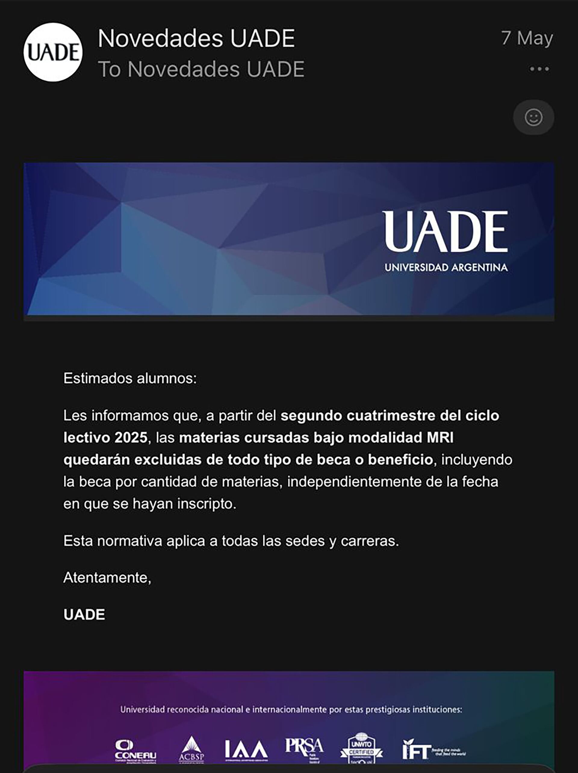 Los becas que quieran inscribirse en materias intensivas deberán abonarlas