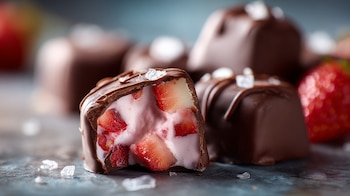 Snack de yogur con trozos