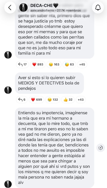 El creador de contenido Alejandro Fierro respondió a quienes lo acusan de estar involucrado en el asesinato
(RS)