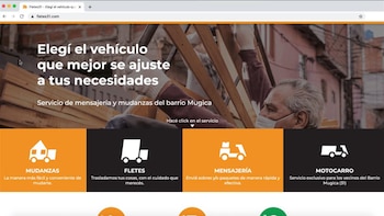 La página web de Fletes