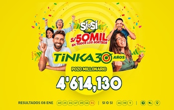 La Tinka no reventó, pero