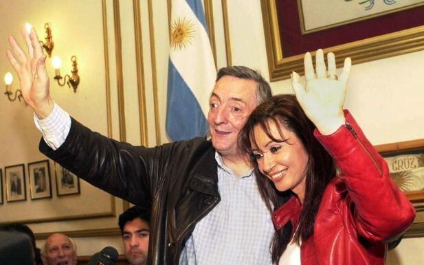 Néstor y Cristina Kirchner en el año 2003