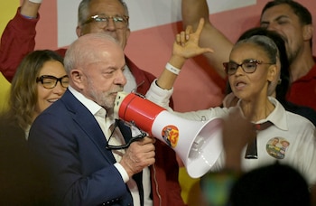 Lula da Silva habla ante sus seguidores tras las elecciones en Brasil
