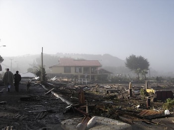 En 2010 ocurrió el sismo fuerte más reciente de Chile.
(Archivo Fotográfico y Digital de la Biblioteca Nacional de Chile)