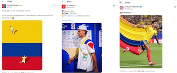 Clubes europeos destacaron a sus jugadores colombianos previo a los octavos de final de la Copa Mundial de la FIFA 2026 - crédito X