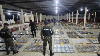 El Ministerio de Defensa reporta el decomiso de 34 mil kilos de cocaína en dos años y medio en Guatemala