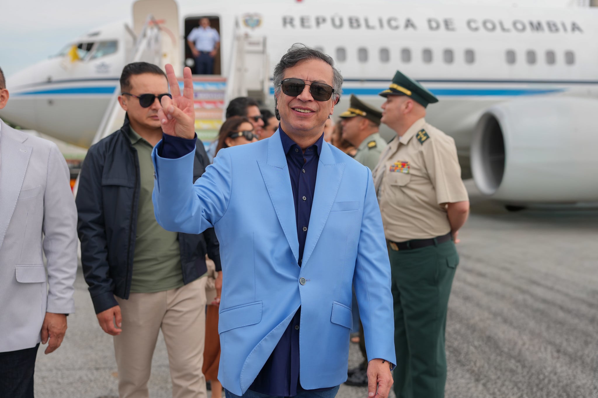 Durante su periodo como presidente, Gustavo Petro efectuó más de 60 viajes al extranjero - crédito Juan Cano/Presidencia