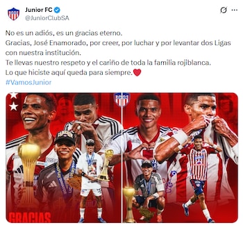 Junior le deja las puertas