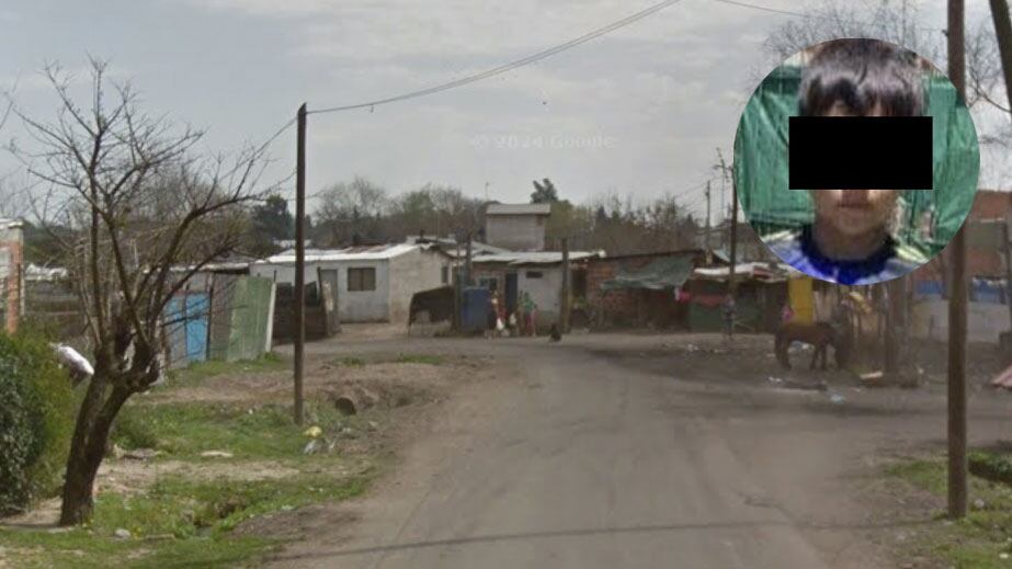 La zona donde balearon al chico