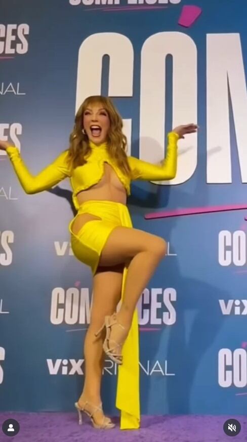 El escote pronunciado de Laura Flores en la presentación de