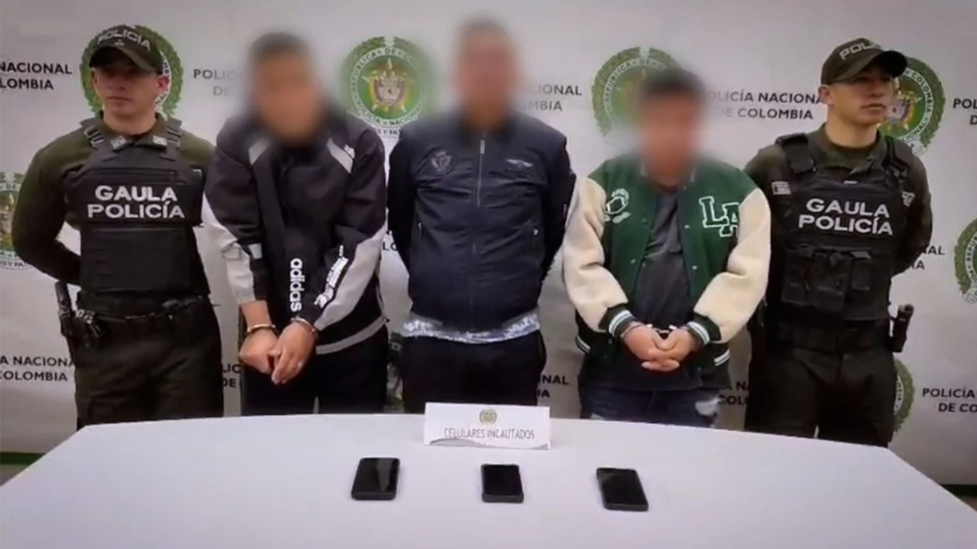 Los señalados quedaron a disposición de las autoridades que se encargarán de su judicialización - crédito Secretaría Distrital de Seguridad, Convivencia y Justicia
