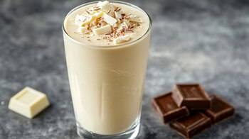 El licuado de chocolate blanco