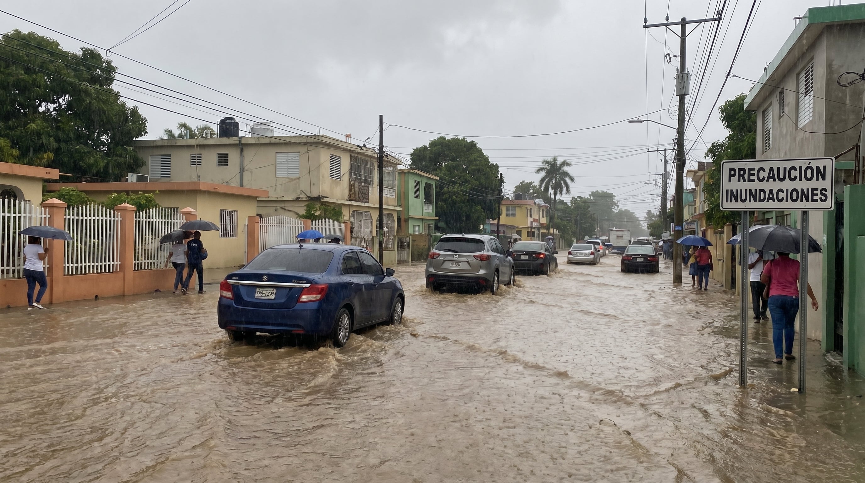 Autoridades monitorean el nivel de ríos y cañadas en San Cristóbal para evitar emergencias durante los aguaceros provocados por la vaguada (Imagen Ilustrativa Infobae).