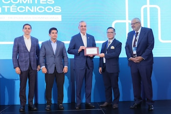 Presidente Luis Abinader en apertura de la 31.ª Reunión Internacional de los Comités Técnicos de ALAMYS 2026. Foto cortesía.
