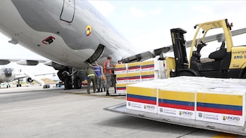 Partió misión humanitaria que evacuará