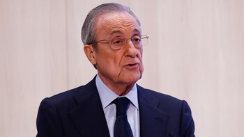 El presidente del Real Madrid,
