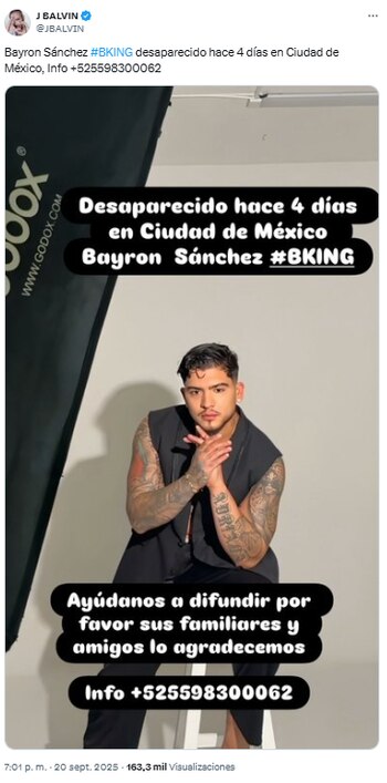 El cantante se sumó al