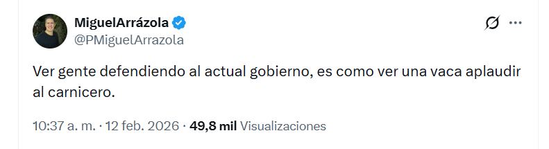 El pastor Miguel Arrazola genera controversia en redes sociales por su comentario contra los simpatizantes de Gustavo Petro - crédito @PMiguelArrazola/X