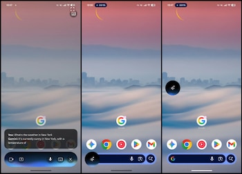 El botón flotante permite compartir