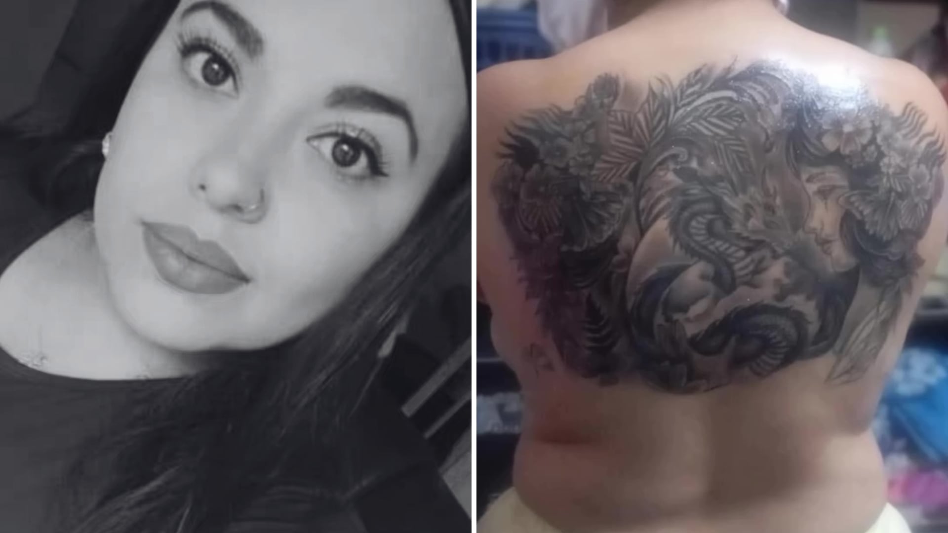 Yenifer García falleció el 15 de agosto en su casa en Bogotá, mientras se sometía a una sesión para continuar un tatuaje en su espalda - crédito @jairoavellanedagarcia/Instagram