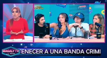 Magaly Medina rejeitou o aviso de Alejandra Baigorria e enviou uma mensagem forte na televisão. Captação: Magaly TV La Firme.