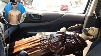 En pleno Jueves Santo, un sujeto robó una figura de San Francisco de Asís de una iglesia en Ecatepec, Edomex