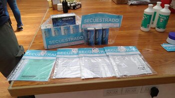 Algunas de las etiquetas secuestradas