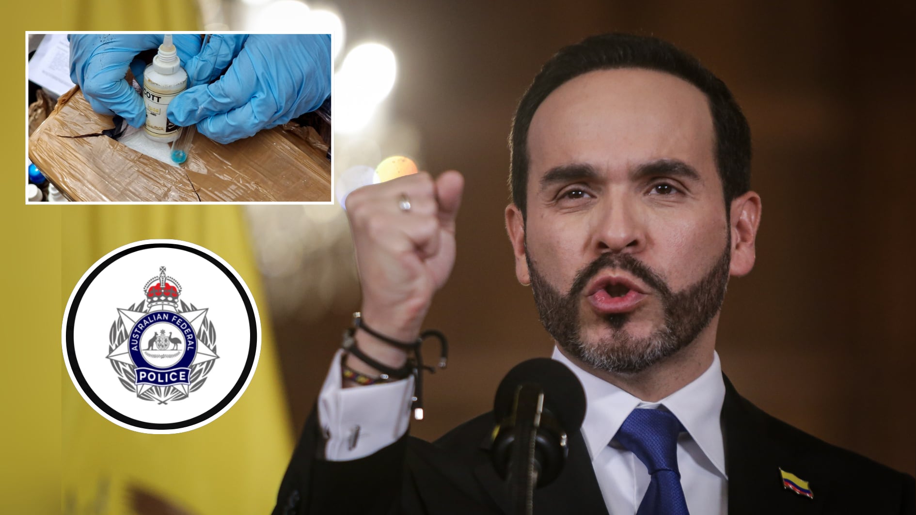 créditos Cristian Bayona / Colprensa | Armada Nacional | @AusFedPolice/X