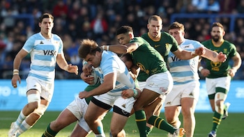 Los Pumas perdieron 17-10 ante el bicampeón del mundo Sudáfrica en la cancha de Vélez