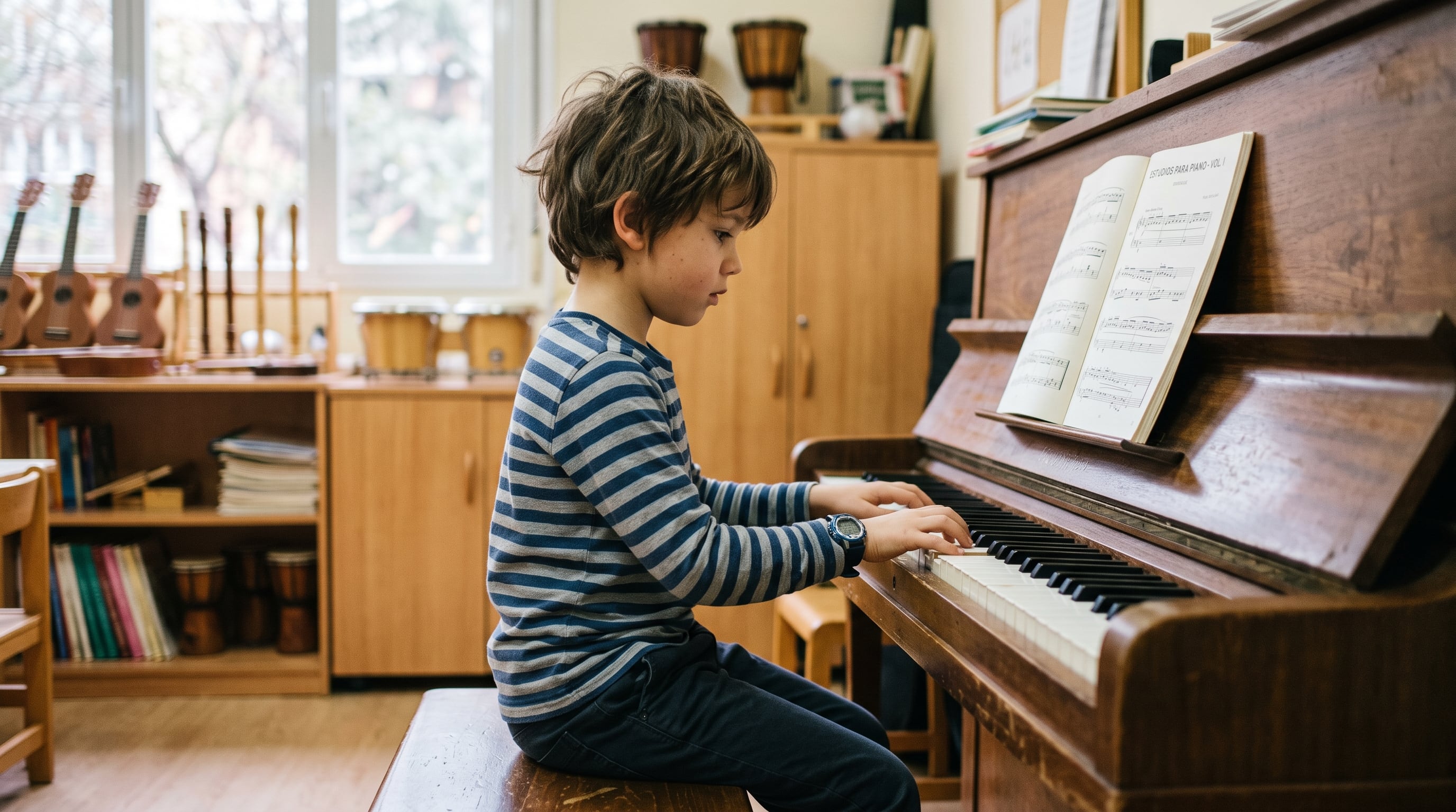 La investigación analizó a 76 niños emparejados por edad, sexo y nivel socioeconómico para evaluar el impacto de la educación musical (Imagen Ilustrativa Infobae)