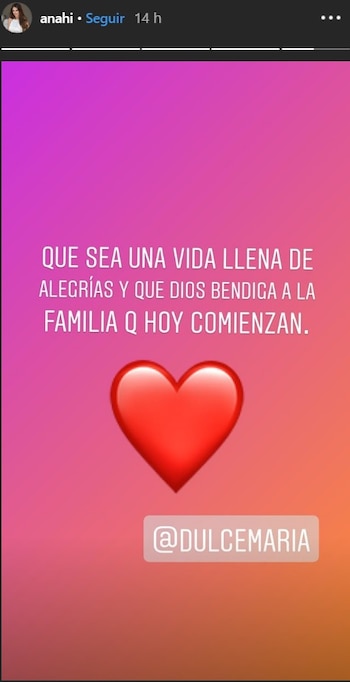 El mensaje de Anahí