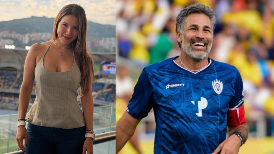 Caterin Escobar asistió al estadio Pascual Guerrero para ver la despedida de Mario Alberto Yepes de las canchas - crédito @caterinescobaractriz y @marioayepes/Instagram