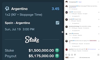 Drake redobla su apoyo a Argentina antes de la final ante España